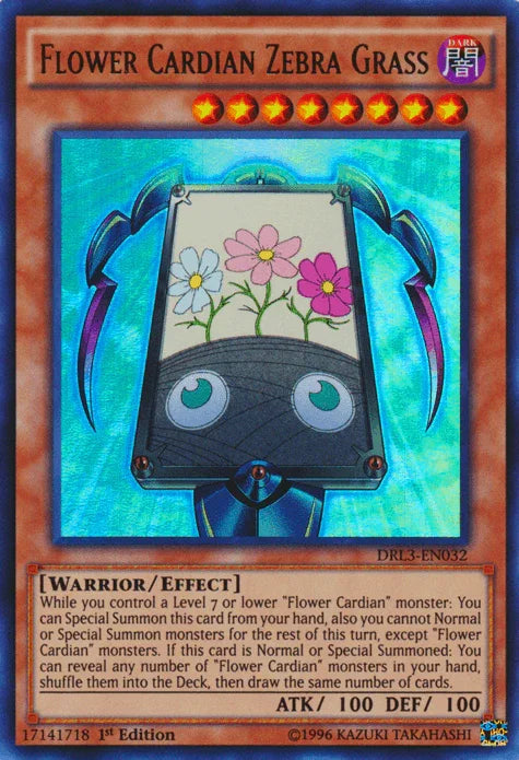 Flower Cardian Zebra Grass [DRL3-EN032] Ultra Rare