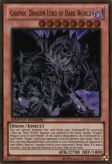 Grapha, Dragon Lord of Dark World [GLD5-EN028] Gold Rare