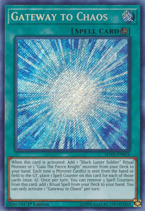 Gateway to Chaos [SHVA-EN058] Secret Rare