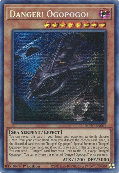 Danger! Ogopogo! [MP20-EN001] Prismatic Secret Rare
