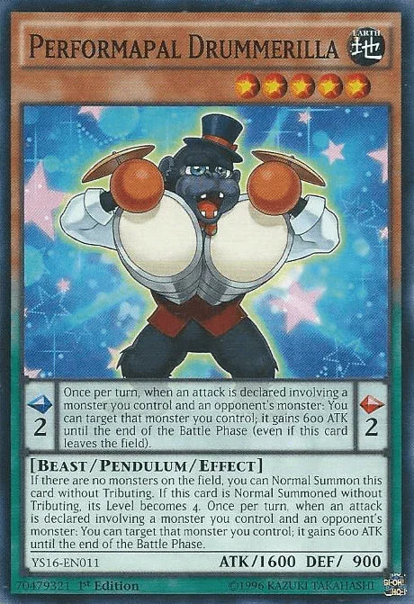 Performapal Drummerilla [YS16-EN011] Common