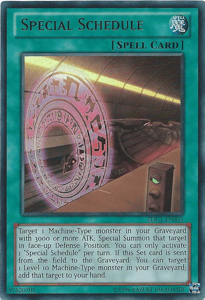 Special Schedule [ZDC1-EN003] Ultra Rare