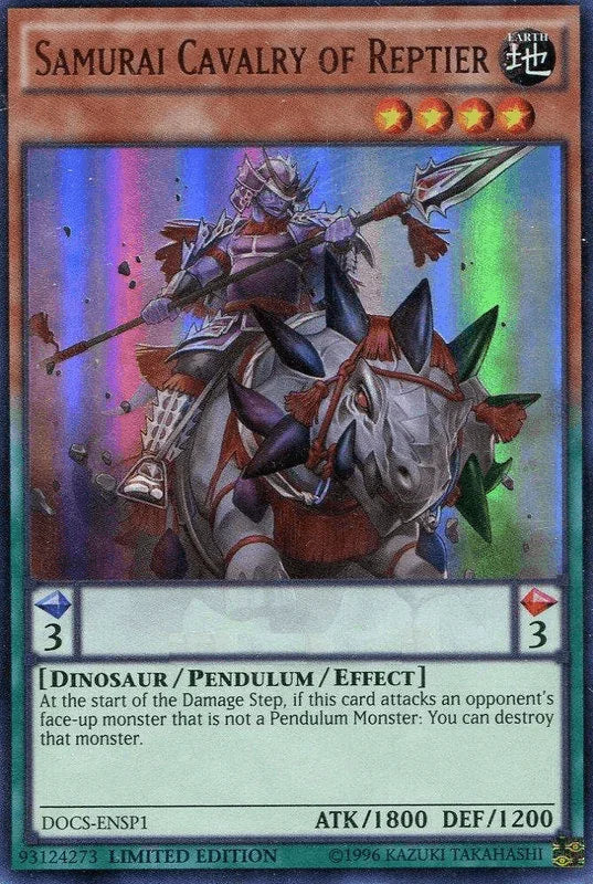 Samurai Cavalry of Reptier (ENSP1) [DOCS-ENSP1] Ultra Rare