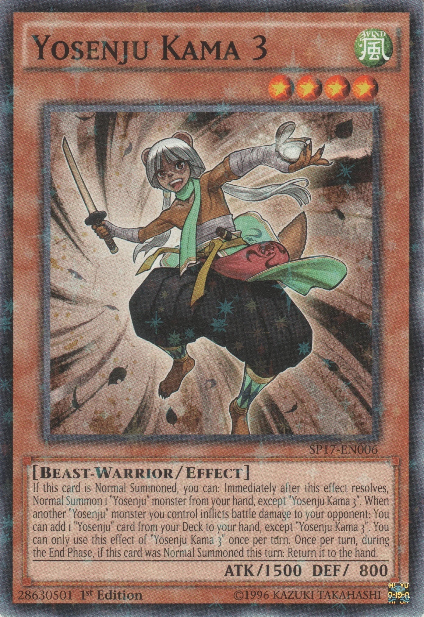 Yosenju Kama 3 [SP17-EN006] Starfoil Rare