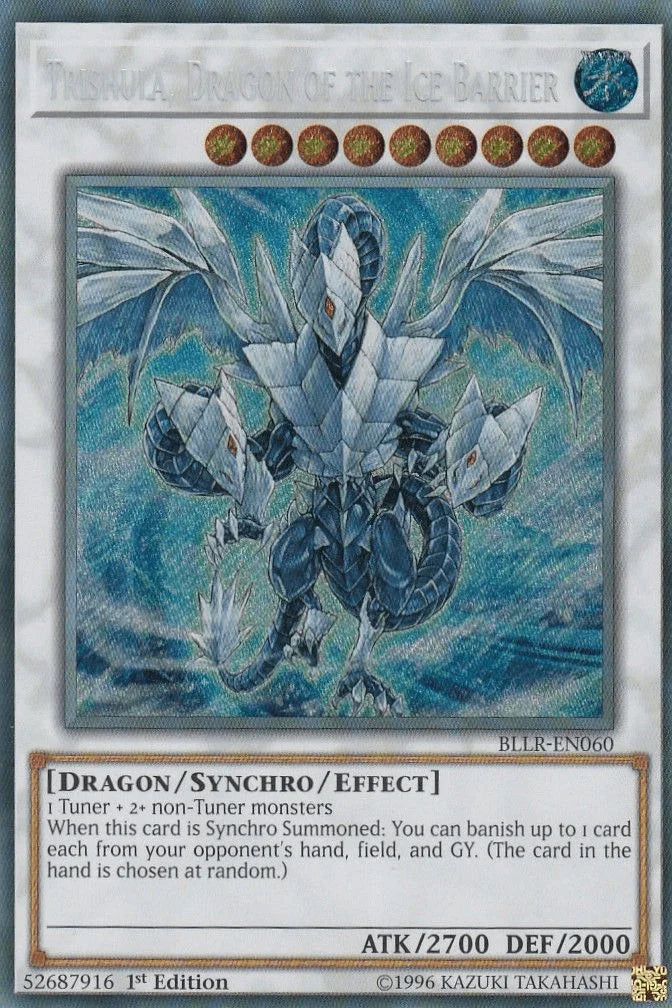 Trishula, Dragon of the Ice Barrier [BLLR-EN060] Secret Rare