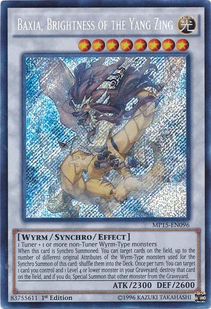 Baxia, Brightness of the Yang Zing [MP15-EN096] Secret Rare